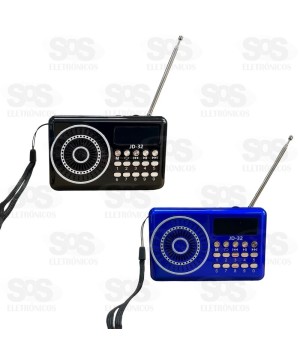Rádio Recarregável Com Bluetooth Altomex JD-32 30
