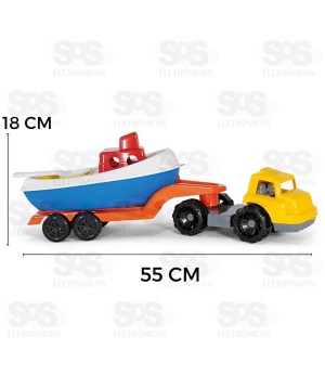 Carreta Com Barco Poliplac