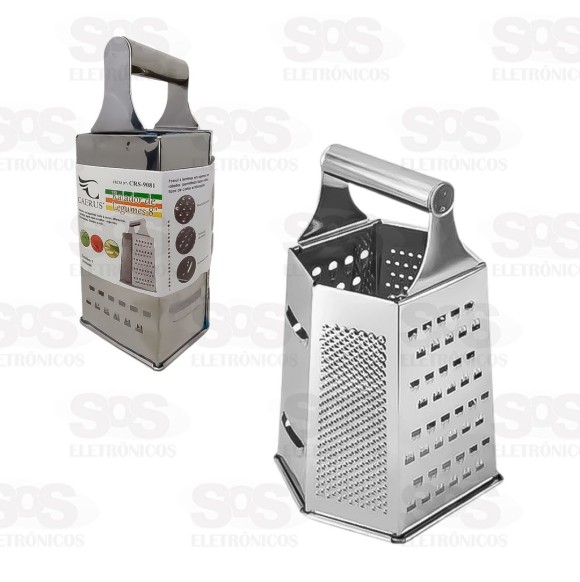 Ralador 6 faces 8 Polegadas Inox Caerus CRS-9081