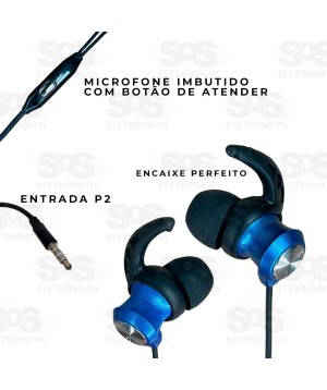 Fone De Ouvido Com Microfone Esportivo Magnético Caerus CRS-1328