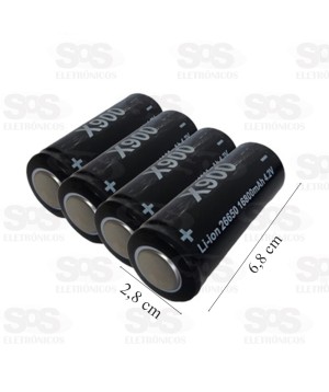 Bateria Recarregável Para Lanterna 4.2V Modelo X900