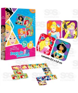 Jogo De Dominó Princesas Disney 28 Peças