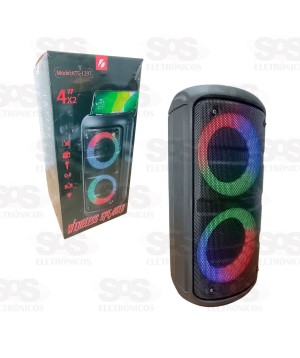 Caixa De Som Sem Fio 10W LED KTS-1297