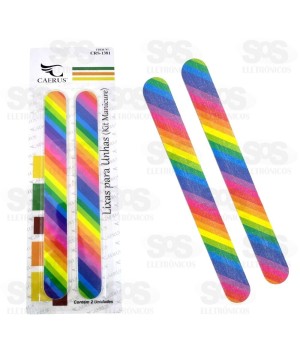 Kit Manicure 2 Lixas para Unhas Caerus CRS-1381