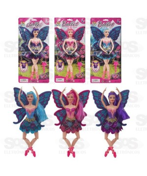 Boneca Fada Bailarina Articulada Toy King 1806