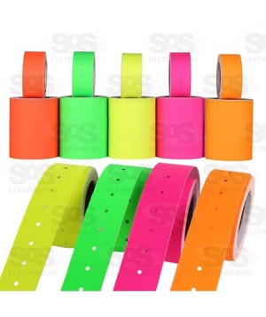 Etiqueta Para Etiquetadora Com 10 Unidades Cores Sortidas Caerus 1387