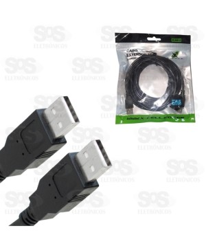 Cabo USB Macho x Macho 5 metros X-cell XC-MM-B