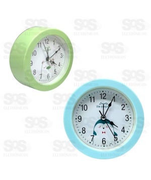 Relógio Despertador Infantil Redondo XH-G1165
