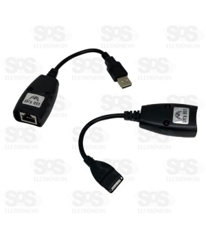 Extensor USB Via Cabo de Rede RJ45 Altomex AU-8806