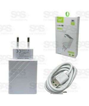 Carregador Rápido Micro USB V8 6.8A 36W AL-5021-V8