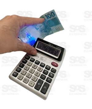 Calculadora 12 Dígitos Com Visor Duplo e Detector De Nota Falsa Caerus crs-3088-12