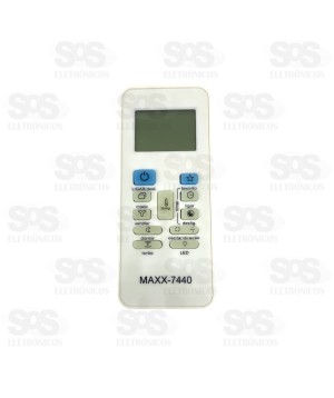 Controle Remoto Para Ar Condicionado Carrier Maxx 7440
