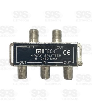 Divisor Antena 1x4 Alta Unitário AllTech