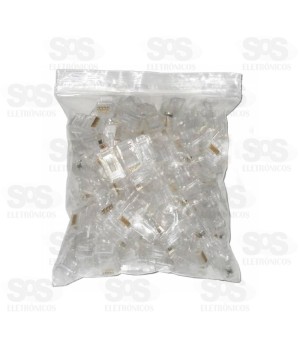 Conector RJ45 Pacote com 100 Unidades Xtrad