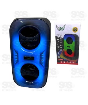 Caixa De Som Sem Fio Bluetooth 12W RGB Altomex AL-8915