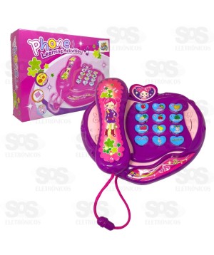 Telefone Infantil Musical Frutinhas Com Luzes TK-AB3303