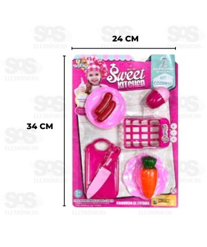 Kit Cozinha com 8 Peças Toy King TK-2003