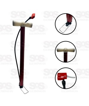 Bomba De Ar Manual Com Mangueira de 55 cm TroyaTools TRY-9485