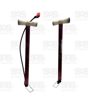 Bomba De Ar Manual Com Mangueira de 55 cm TroyaTools TRY-9485