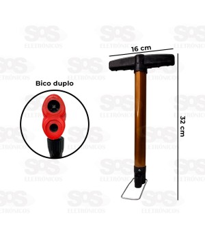 Bomba De Ar Manual Com Mangueira de 30 cm Troya Tools TRY-9490