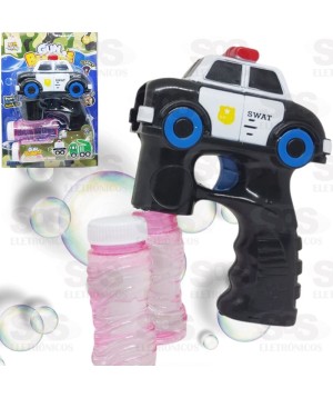 Lança Bolhas de Sabão Carro Swat Com Luz e Som  Toy King TK-3241