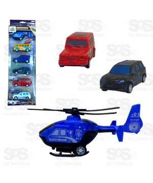 Veículos De Fricção 6 unidades Toy King TK-AB2463