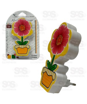 Luz Noturna Vaso De Flor 1W Caerus CRS-4350