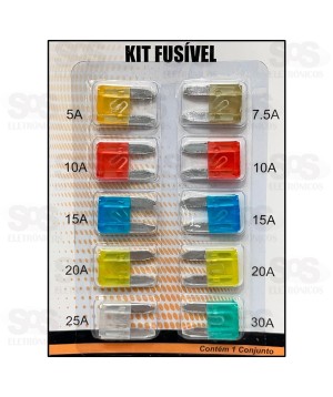 Kit Fusível Geral Com 10 Unidades Troya Tools TRY-9558