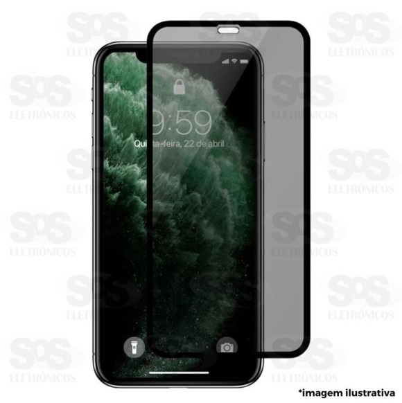 Película De Privacidade 3D Preta Iphone 14 Pro