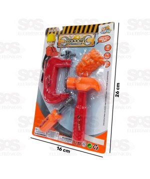 Kit De Ferramentas Com 4 Peças Toy King TK-AB4009