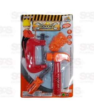 Kit De Ferramentas Com 4 Peças Toy King TK-AB4009