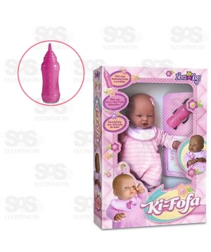 Boneca Ki fofa Negra Nova Toys 1010