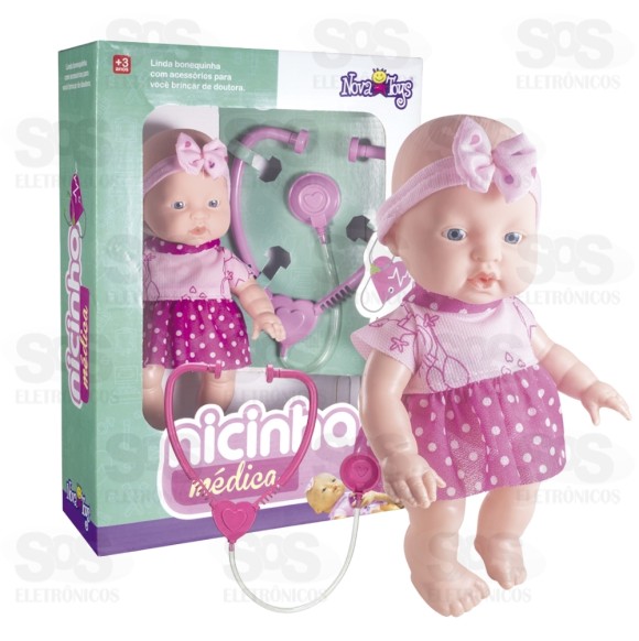 Boneca Nicinha Médica Nova Toys 1102