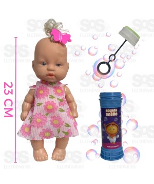 Boneca Nicinha Com Bolha De Sabão Nova Toys 1139