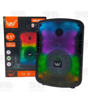 Caixa De Som Sem Fio 20W Com Led Altomex AM-6811