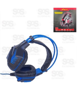 Fone Gamer Com Microfone P3 Controle de Volume Xtrad LC 844