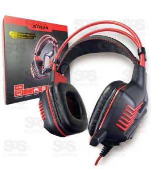 Fone Gamer Com Microfone P3 Controle de Volume Xtrad LC 844