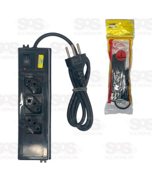 Filtro De Linha 3 Tomadas Elite AnnLux