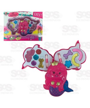 Kit De Maquiagem Para Boneca Sereia Toy King TK-1699
