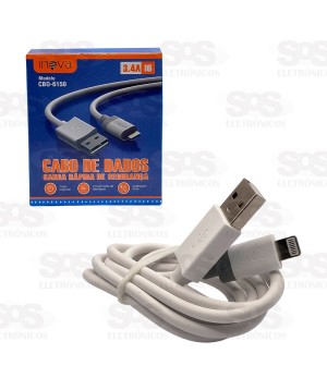 Cabo De Dados Rápido Iphone 1.2 Metros 3.4A Inova CBO-6150