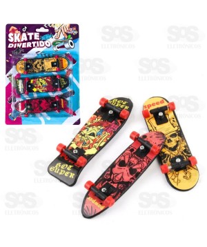 Kit 3 Skate De Dedo Infantil Sortidos Toy King TK-AB6220