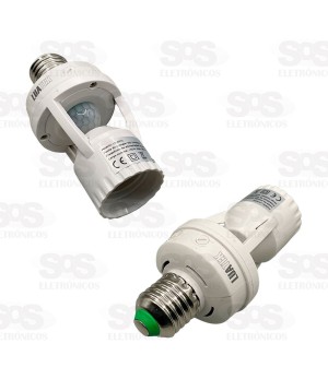 Sensor De Presença Com Bocal E27 Luatek LK-6015