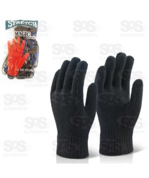 Par De luva Unissex Tamanho Unico Preta