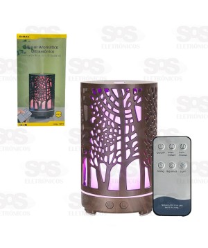 Difusor Umidificador De Ar Com LED e Controle Remoto B-Max BM-073