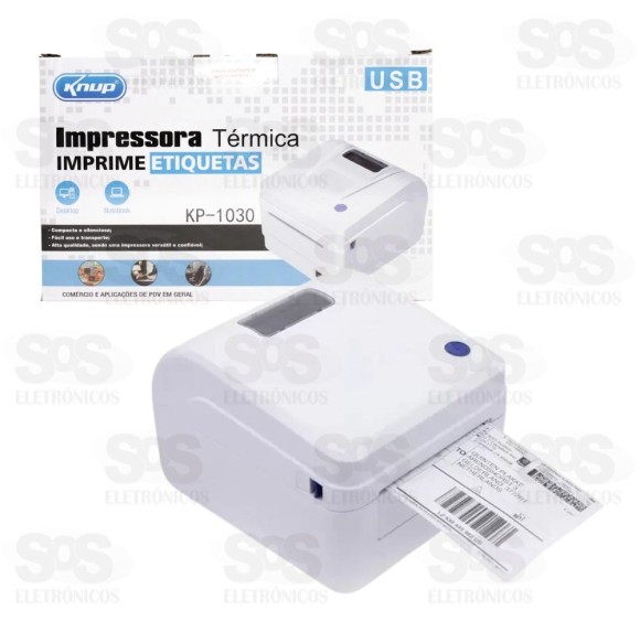 Impressora Térmica Para Etiquetas Knup KP-1030