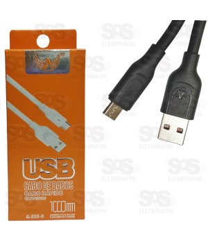 Cabo Rápido Micro USB (V8) 1 Metro Altomex AL-2303-V8
