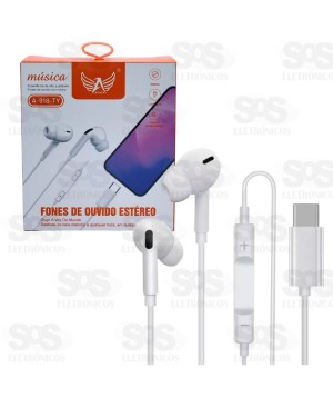 Fone De Ouvido Com Microfone Type C Altomex A-918-TY