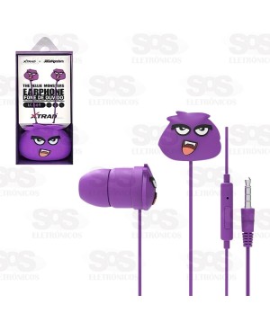 Fone De Ouvido Colorido Com Fio The Jellie Monsters Xtrad LC-869