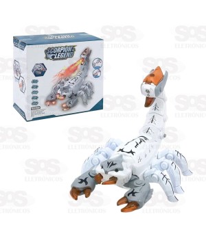 Escorpião Solta Fumaça Com Luzes Toy King TK-AB3417