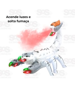 Escorpião Solta Fumaça Com Luzes Toy King TK-AB3417